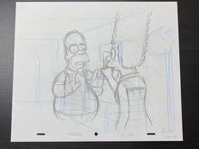 Load image into Gallery viewer, The Simpsons - Original drawing of Homer and Marge Simpson