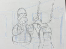 Load image into Gallery viewer, The Simpsons - Original drawing of Homer and Marge Simpson