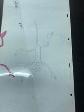 Load image into Gallery viewer, Pink Panther swimming, 2 original animation cels and drawings - BIG SIZE, rare
