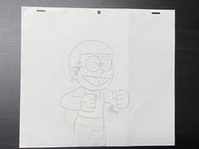 Load image into Gallery viewer, Doraemon - Original animation cel and drawing of Nobita Nobi