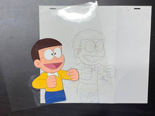 Load image into Gallery viewer, Doraemon - Original animation cel and drawing of Nobita Nobi