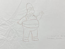 Load image into Gallery viewer, The Simpsons - Original drawing of Homer Simpson (Episode: Treehouse of Horror XVII, 2006)
