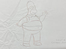 Load image into Gallery viewer, The Simpsons - Original drawing of Homer Simpson (Episode: Treehouse of Horror XVII, 2006)