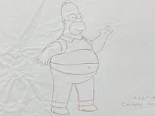 Load image into Gallery viewer, The Simpsons - Original drawing of Homer Simpson (Episode: Treehouse of Horror XVII, 2006)