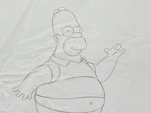 Load image into Gallery viewer, The Simpsons - Original drawing of Homer Simpson (Episode: Treehouse of Horror XVII, 2006)