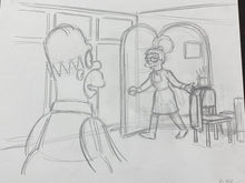 Load image into Gallery viewer, The Simpsons - Original drawing of Homer and Marge Simpson (Episode: Mommie Beerest, 2005)