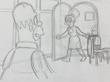 Load image into Gallery viewer, The Simpsons - Original drawing of Homer and Marge Simpson (Episode: Mommie Beerest, 2005)