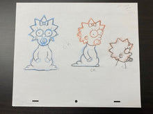Load image into Gallery viewer, The Simpsons - Original drawing of Maggie Simpson