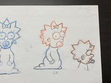 Load image into Gallery viewer, The Simpsons - Original drawing of Maggie Simpson
