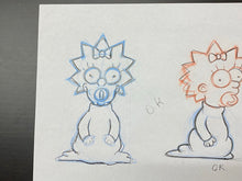 Load image into Gallery viewer, The Simpsons - Original drawing of Maggie Simpson