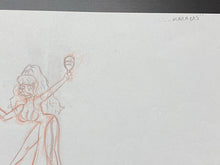 Load image into Gallery viewer, The Simpsons - Original drawing of Charo Baeza (Episode: The Old Man and the Key, 2002) 'My name is Charo, I shake my maracas'