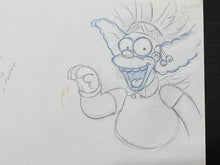 Load image into Gallery viewer, The Simpsons - Original drawing of Krusty the Clown (Episode: Kamp Krusty, 1992)