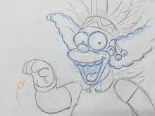 Load image into Gallery viewer, The Simpsons - Original drawing of Krusty the Clown (Episode: Kamp Krusty, 1992)