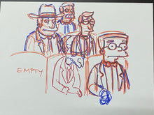Load image into Gallery viewer, The Simpsons - Original drawing of Montgomery Burns, Waylon Smithers and Rich Texan