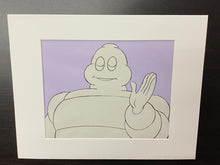 Load image into Gallery viewer, Michelin - Original animation cel and drawing of Michelin Man / Bibendum