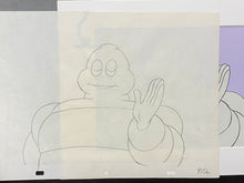 Load image into Gallery viewer, Michelin - Original animation cel and drawing of Michelin Man / Bibendum