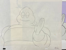 Load image into Gallery viewer, Michelin - Original animation cel and drawing of Michelin Man / Bibendum