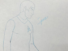 Load image into Gallery viewer, Star Trek - Original drawing of Spock (voiced by Leonard Nimoy)