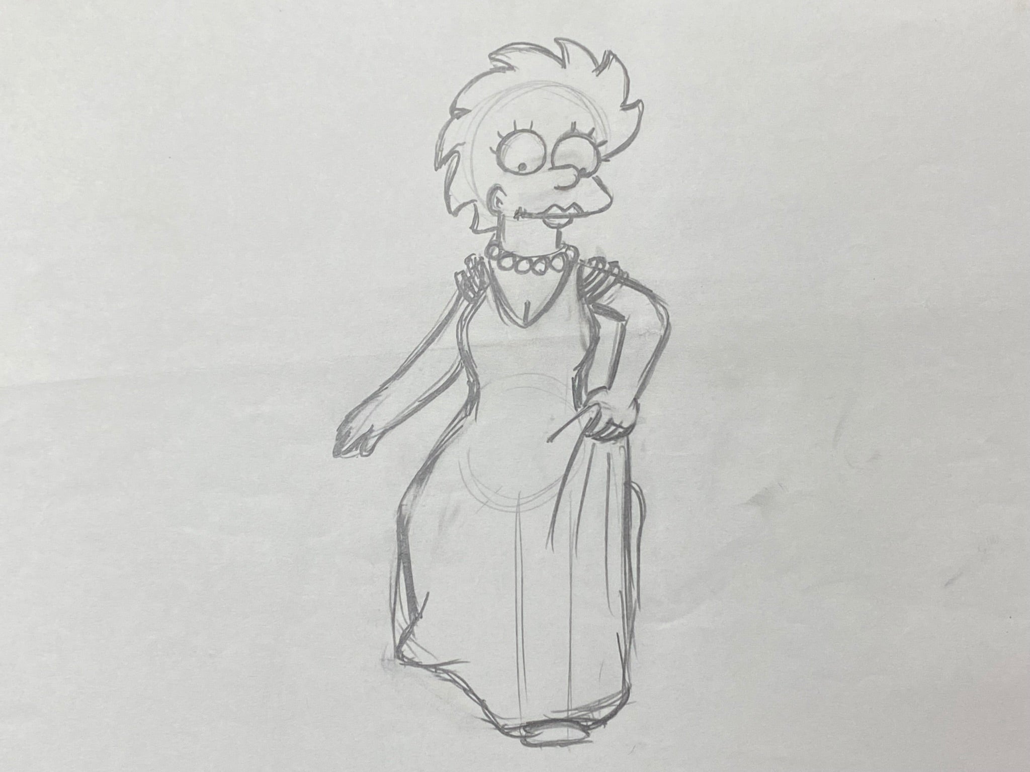 The Simpsons - Original drawing of Lisa Simpson, as and adult – Gallery  Animation