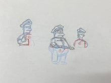 Load image into Gallery viewer, The Simpsons - Original drawing of Chief Clancy Wiggum, Lou and Eddie