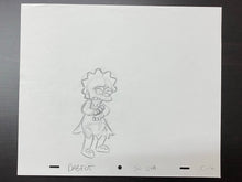 Load image into Gallery viewer, The Simpsons - Original drawing of Lisa Simpson