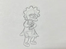 Load image into Gallery viewer, The Simpsons - Original drawing of Lisa Simpson
