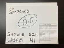 Load image into Gallery viewer, The Simpsons - Original portfolio signed by animators