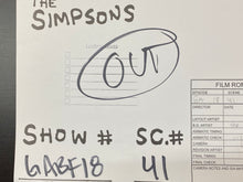 Load image into Gallery viewer, The Simpsons - Original portfolio signed by animators