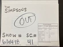 Load image into Gallery viewer, The Simpsons - Original portfolio signed by animators