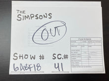 Load image into Gallery viewer, The Simpsons - Original portfolio signed by animators