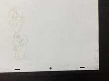 Load image into Gallery viewer, The Super Mario Bros. Super Show! (1989) - Original Animation Drawing of Luigi