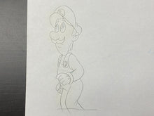 Load image into Gallery viewer, The Super Mario Bros. Super Show! (1989) - Original Animation Drawing of Luigi