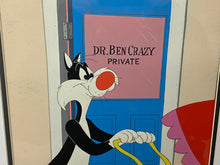 Load image into Gallery viewer, Looney Tunes - Original animation cel of Sylvester with original painted background (1960s)