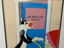 Load image into Gallery viewer, Looney Tunes - Original animation cel of Sylvester with original painted background (1960s)