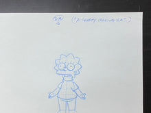 Load image into Gallery viewer, The Simpsons - Original drawing of Lisa Simpson