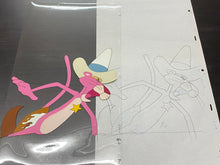 Load image into Gallery viewer, Pink Panther cowboy, original animation cel and drawing - BIG SIZE, rare