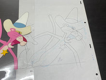 Load image into Gallery viewer, Pink Panther cowboy, original animation cel and drawing - BIG SIZE, rare