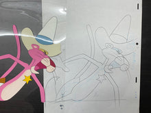 Load image into Gallery viewer, Pink Panther cowboy, original animation cel and drawing - BIG SIZE, rare