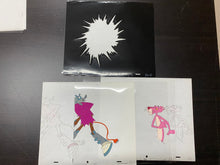 Load image into Gallery viewer, Pink Panther with Robot, 2 original animation cels and drawings + Original Background
