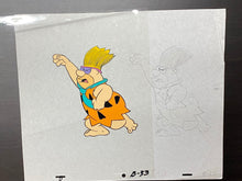 Load image into Gallery viewer, The Flintstones - Original animation cel and drawing of Frederick "Fred" Flintstone