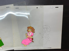 Load image into Gallery viewer, Lalabel, the Magical Girl (1981) - 2 x Original animation cels and drawings