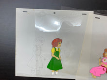 Load image into Gallery viewer, Lalabel, the Magical Girl (1981) - 2 x Original animation cels and drawings