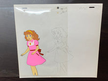 Load image into Gallery viewer, Lalabel, the Magical Girl (1981) - Original animation cel and drawing