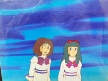 Load image into Gallery viewer, Candy Candy (1976-1979) - Original animation cel and drawing of Patty O'Brien and Annie Britter with painted background
