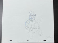 Load image into Gallery viewer, The Simpsons - Original drawing of Chief Clancy Wiggum