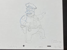 Load image into Gallery viewer, The Simpsons - Original drawing of Chief Clancy Wiggum