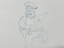 Load image into Gallery viewer, The Simpsons - Original drawing of Chief Clancy Wiggum