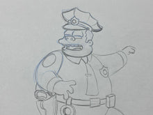 Load image into Gallery viewer, The Simpsons - Original drawing of Chief Clancy Wiggum