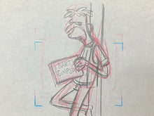 Load image into Gallery viewer, The Simpsons - Original drawing of Ugolin, Episode 11: The Crepes of Wrath (1990)