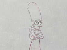 Load image into Gallery viewer, The Simpsons - Original drawing of Marge and Maggie Simpson